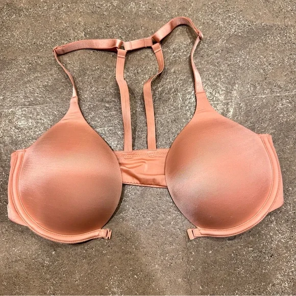 Victoria's Secret Very Sexy Plunge T-back Front Close Bra light pink - Picture 3 of 5